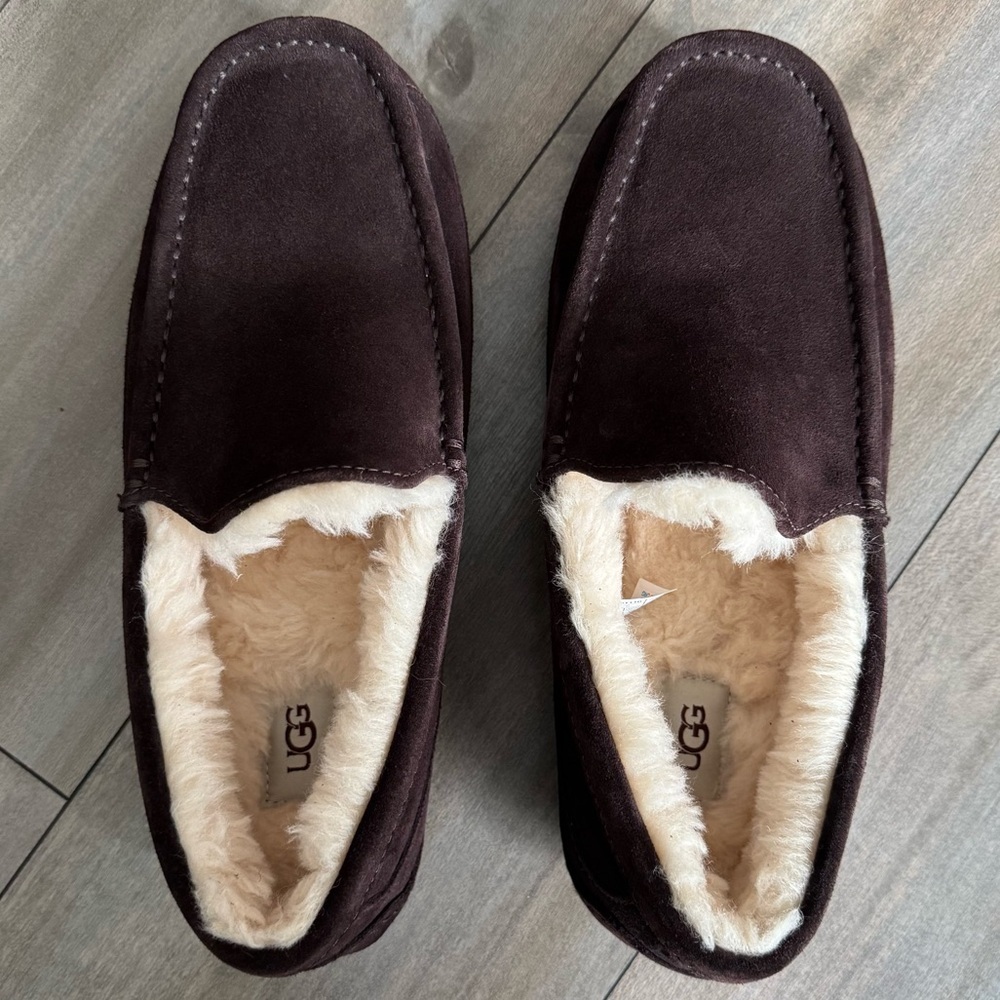 NWOT UGG Men's Ascot Slipper Shoe Exppresso Bean Brown Size 10 - Picture 5 of 7